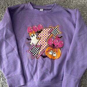 Purple Halloween Kids Sweater